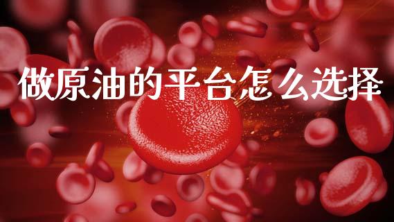 做原油的平台怎么选择_https://www.apanben.com_国际期货_第1张