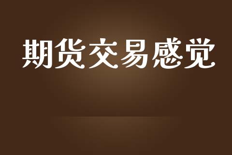 期货交易感觉_https://www.apanben.com_股市指导_第1张