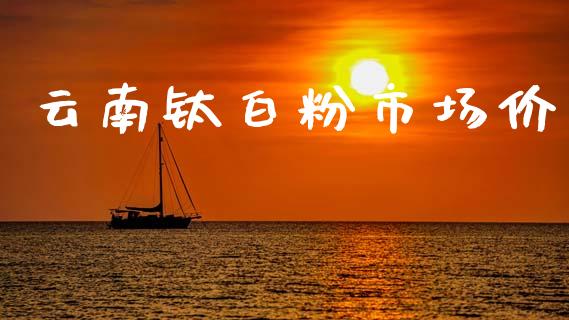 云南钛白粉市场价_https://www.apanben.com_财经资讯_第1张