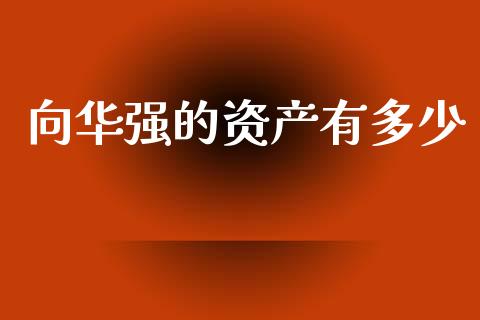 向华强的资产有多少_https://www.apanben.com_财经资讯_第1张