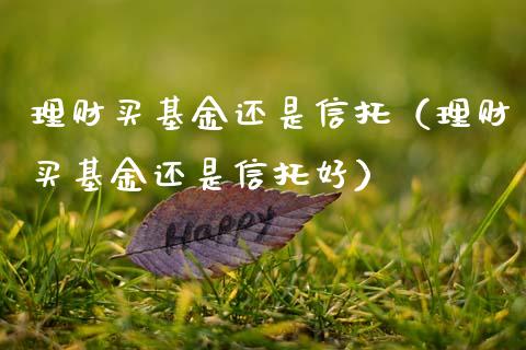 理财买基金还是信托（理财买基金还是信托好）_https://www.apanben.com_国际财经_第1张