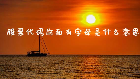 股票代码前面有字母是什么意思_https://www.apanben.com_国际期货_第1张