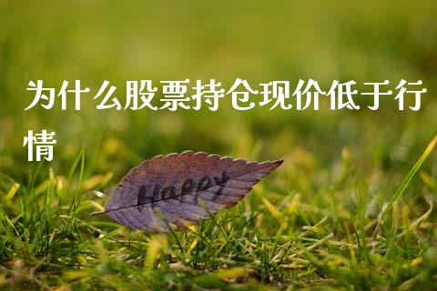 为什么股票持仓现价低于行情_https://www.apanben.com_期货学院_第1张