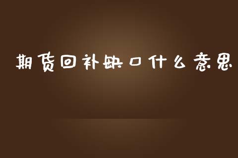期货回补缺口什么意思_股市指导_第1张_安贝财经网 期货回补缺口什么意思_https://www.apanben.com_股市指导_第1张