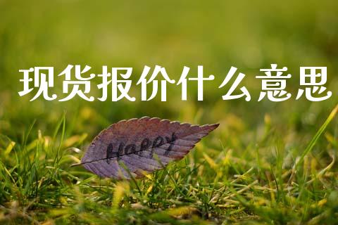 现货报价什么意思_https://www.apanben.com_在线喊单_第1张