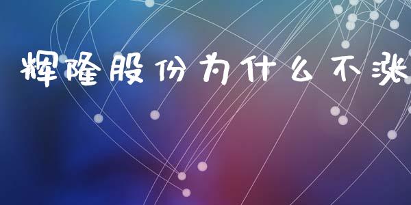 辉隆股份为什么不涨_https://www.apanben.com_国际财经_第1张