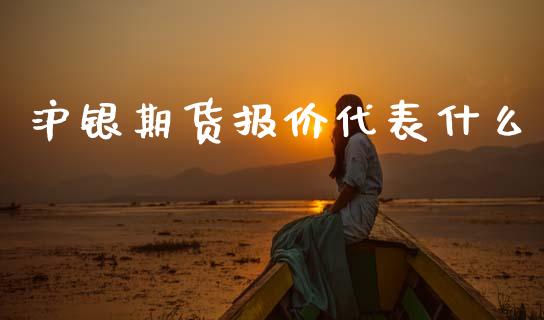 沪银期货报价代表什么_https://www.apanben.com_国际期货_第1张