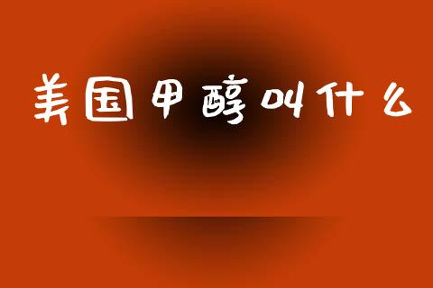 美国甲醇叫什么_https://www.apanben.com_财经资讯_第1张