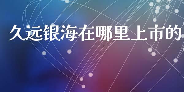 久远银海在哪里上市的_https://www.apanben.com_股市指导_第1张