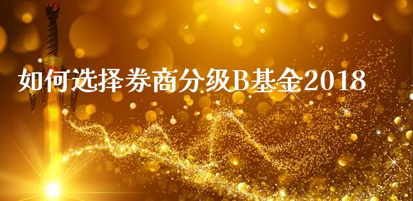 如何选择券商分级B基金2018_https://www.apanben.com_国际财经_第1张