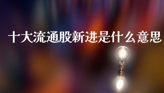 十大流通股新进是什么意思_https://www.apanben.com_国际期货_第1张