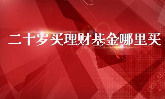 二十岁买理财基金哪里买_https://www.apanben.com_国际财经_第1张