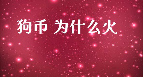 狗币 为什么火_https://www.apanben.com_在线喊单_第1张