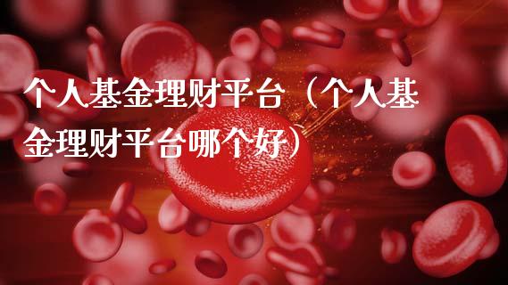个人基金理财平台（个人基金理财平台哪个好）_https://www.apanben.com_财经资讯_第1张