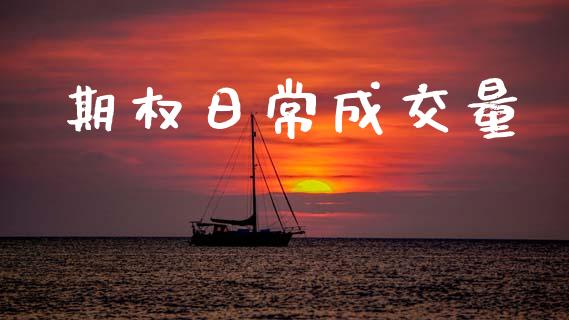 期权日常成交量_https://www.apanben.com_财经资讯_第1张