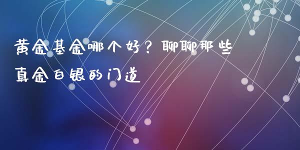黄金基金哪个好？聊聊那些真金白银的门道_https://www.apanben.com_在线喊单_第1张