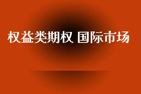 权益类期权 国际市场_https://www.apanben.com_股票怎么玩_第1张