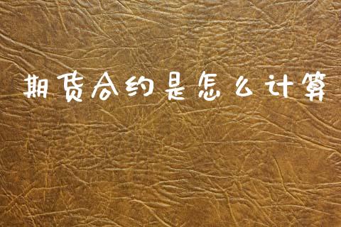 期货合约是怎么计算_https://www.apanben.com_股票怎么玩_第1张