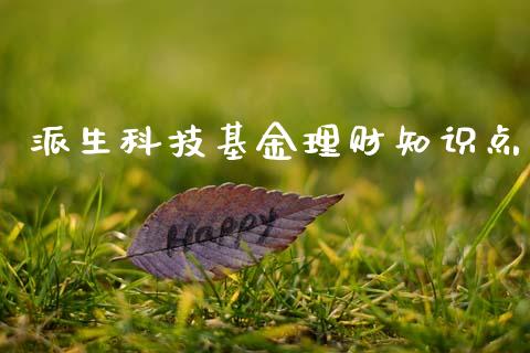 派生科技基金理财知识点_https://www.apanben.com_国际财经_第1张