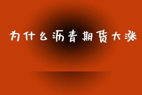 为什么沥青期货大涨_https://www.apanben.com_期货学院_第1张