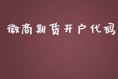 徽商期货开户代码_https://www.apanben.com_股市指导_第1张