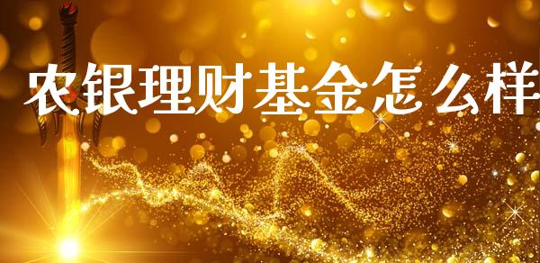 农银理财基金怎么样_https://www.apanben.com_国际财经_第1张