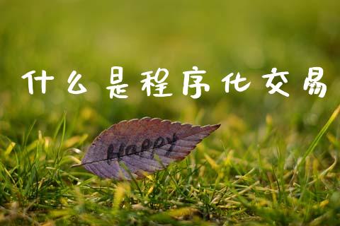 什么是程序化交易_https://www.apanben.com_股票怎么玩_第1张
