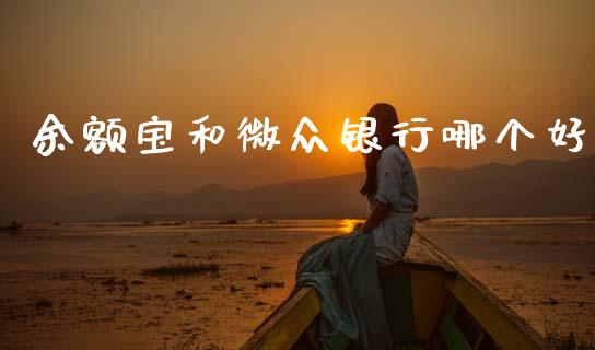 余额宝和微众银行哪个好_https://www.apanben.com_国际财经_第1张