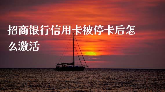 招商银行信用卡被停卡后怎么激活_https://www.apanben.com_股票怎么玩_第1张