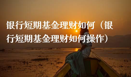 银行短期基金理财如何（银行短期基金理财如何操作）_https://www.apanben.com_财经资讯_第1张