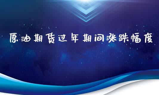 原油期货过年期间涨跌幅度_https://www.apanben.com_财经资讯_第1张