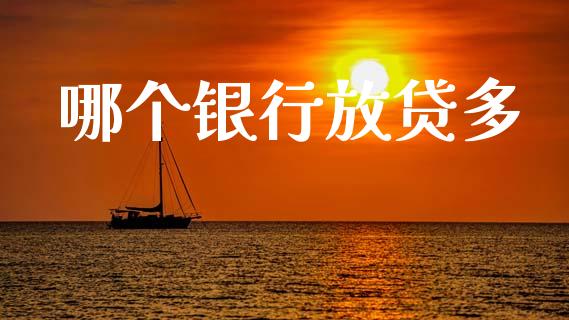 哪个银行放贷多_https://www.apanben.com_期货学院_第1张