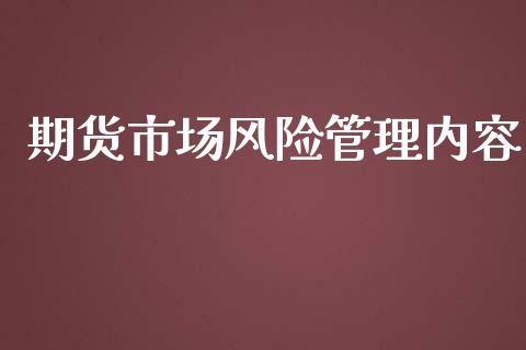 期货市场风险管理内容_https://www.apanben.com_财经资讯_第1张