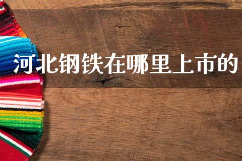 河北钢铁在哪里上市的_https://www.apanben.com_期货学院_第1张
