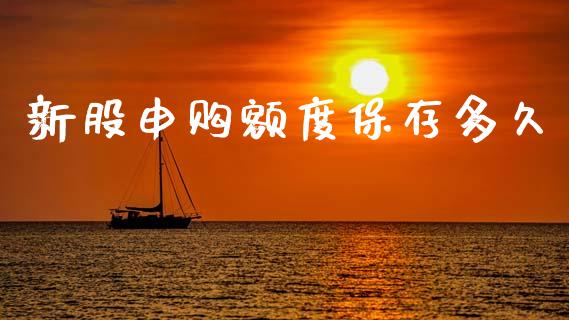 新股申购额度保存多久_https://www.apanben.com_股市指导_第1张