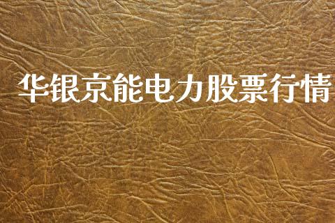 华银京能电力股票行情_https://www.apanben.com_股票怎么玩_第1张