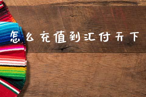 怎么充值到汇付天下_https://www.apanben.com_期货学院_第1张