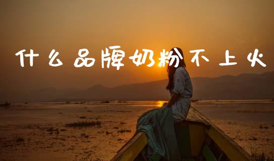 什么品牌奶粉不上火_https://www.apanben.com_国际期货_第1张