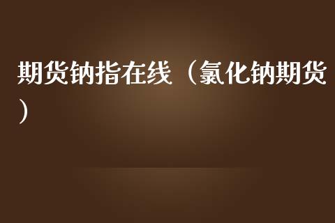 期货钠指在线（氯化钠期货）_https://www.apanben.com_在线喊单_第1张