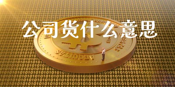 公司货什么意思_https://www.apanben.com_股市指导_第1张