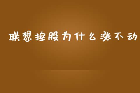联想控股为什么涨不动_https://www.apanben.com_国际期货_第1张
