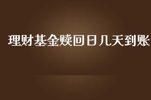 理财基金赎回日几天到账_https://www.apanben.com_财经资讯_第1张