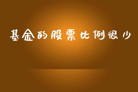 基金的股票比例很少_https://www.apanben.com_股市指导_第1张