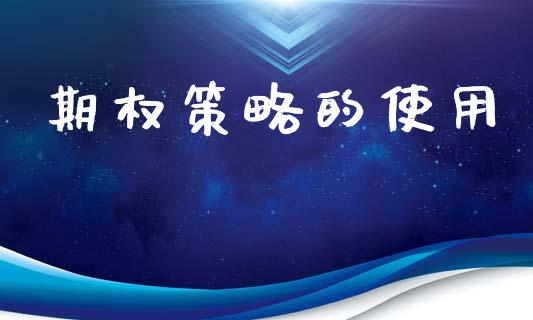 期权策略的使用_https://www.apanben.com_股市分析_第1张