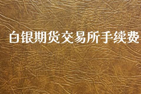 白银期货交易所手续费_https://www.apanben.com_股市分析_第1张