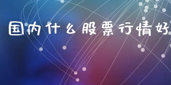国内什么股票行情好_https://www.apanben.com_股市指导_第1张