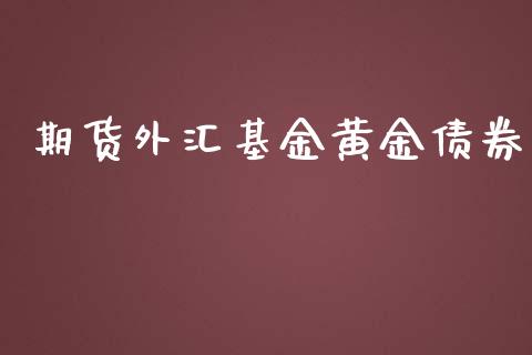期货外汇基金黄金债券_https://www.apanben.com_国际期货_第1张