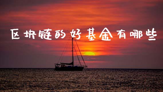 区块链的好基金有哪些_https://www.apanben.com_期货学院_第1张