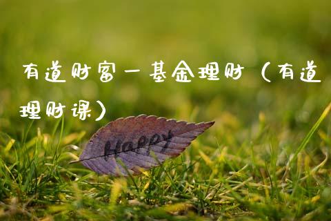 有道财富一基金理财（有道理财课）_https://www.apanben.com_财经资讯_第1张
