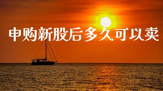 申购新股后多久可以卖_https://www.apanben.com_股票怎么玩_第1张